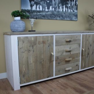 Steigerhouten dressoirkast Roos